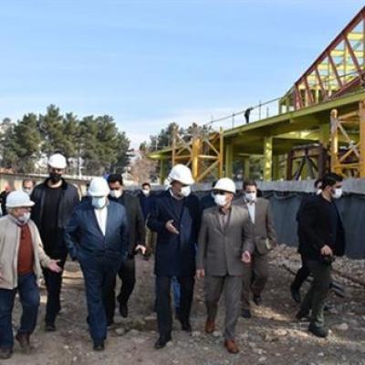 بازدید مسئولان استانی از ساختمان در دست احداث اتاق کرمانشاه